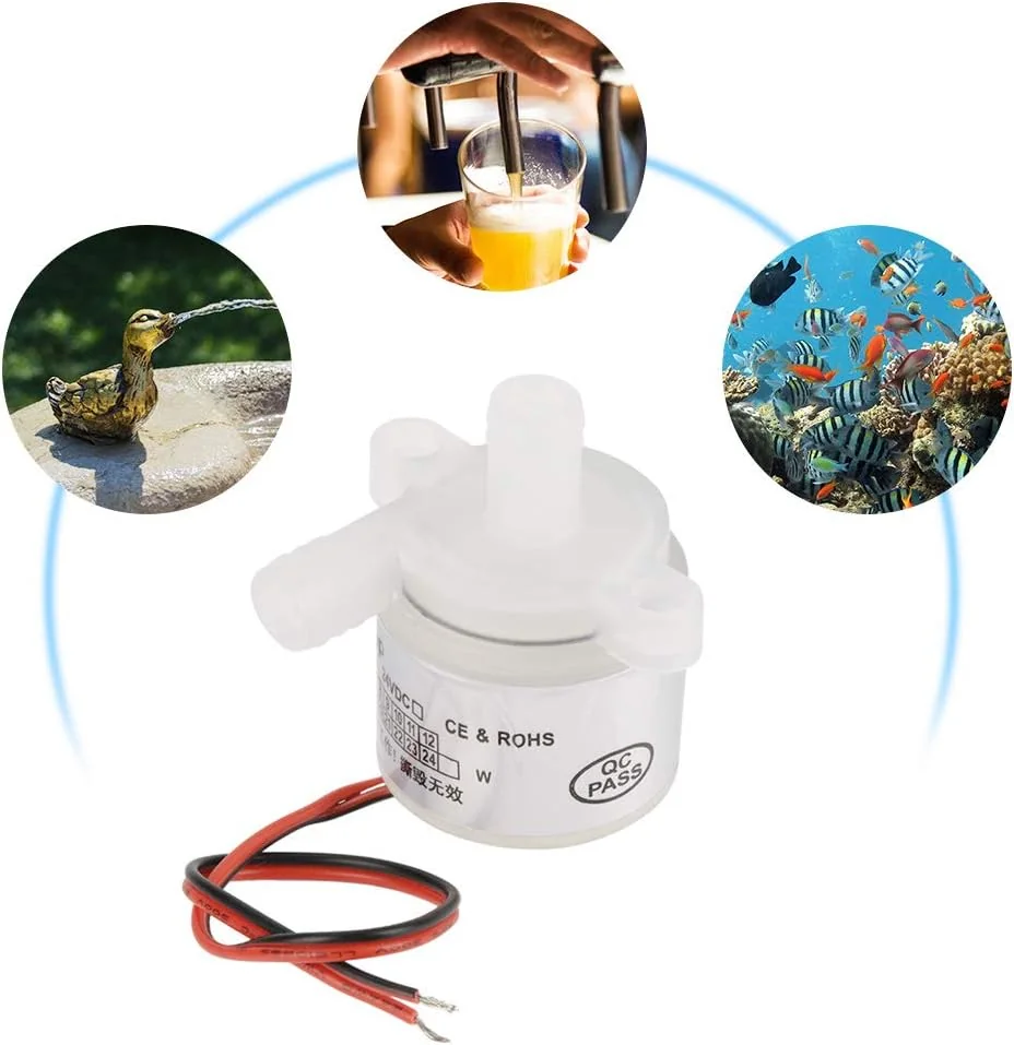 TOPINCN 1 pcs Brushless Ultra-Quiet Waterproof White Mini