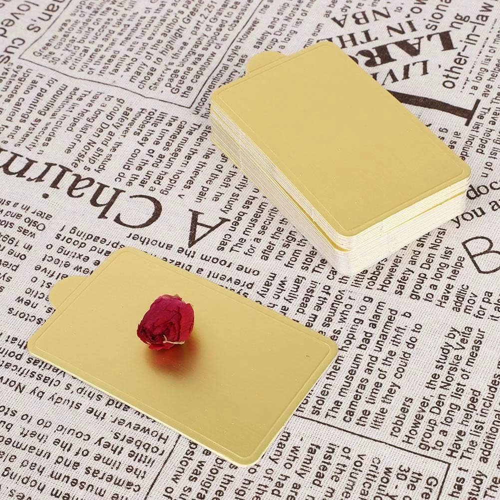 TOPINCN 100 PCS Quarter Sheet Cake Board Rectangle Mousse