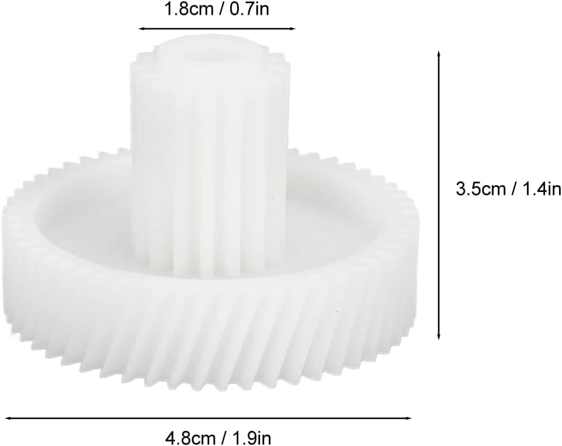 TOPINCN 2Pcs Meat Grinder Plastic Gear Replacement, Multifunctional