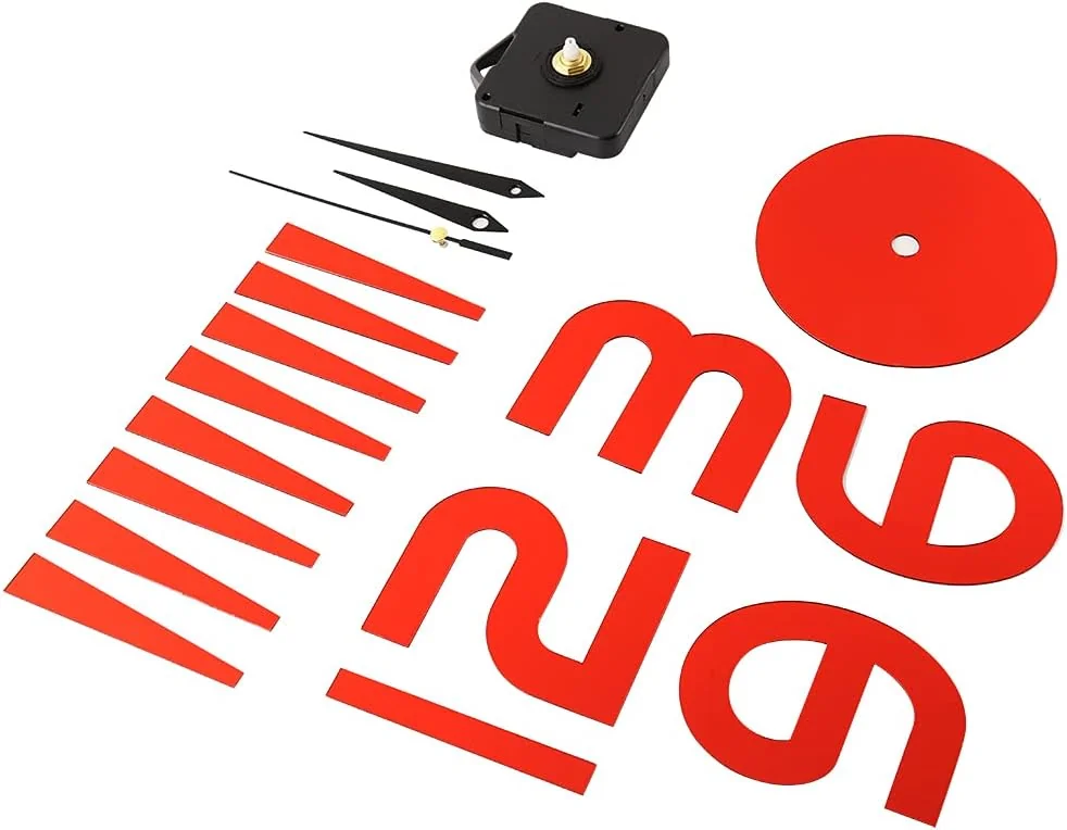 TOPINCN 3D Frameless Wall Clock DIY Sticker, Wall