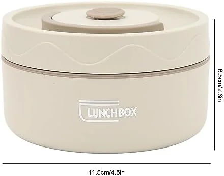 TOPINCN 440ml Food Warm Lunch Container, Stainless Steel