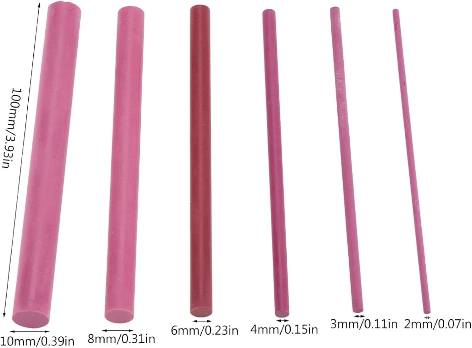 TOPINCN 6Pcs 3000 Grit Polishing Oil Stone Sharpener