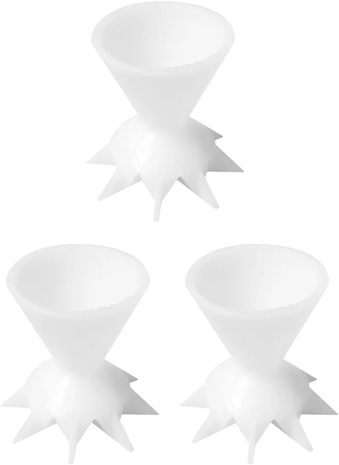TOPINCN 7 Funnel Split Cup for Acrylic Paint, Flower