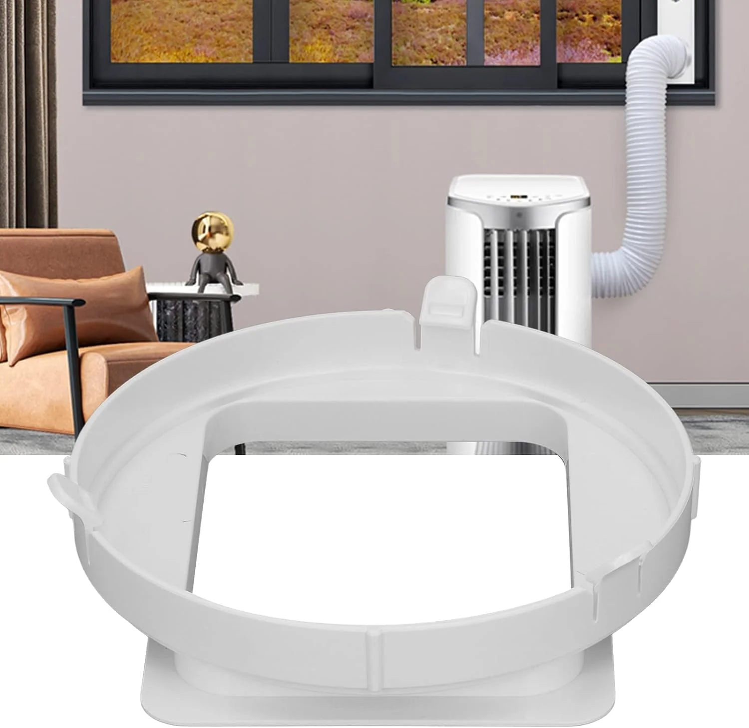 TOPINCN Air Conditioner Exhaust Hose Connector Square Exhaust