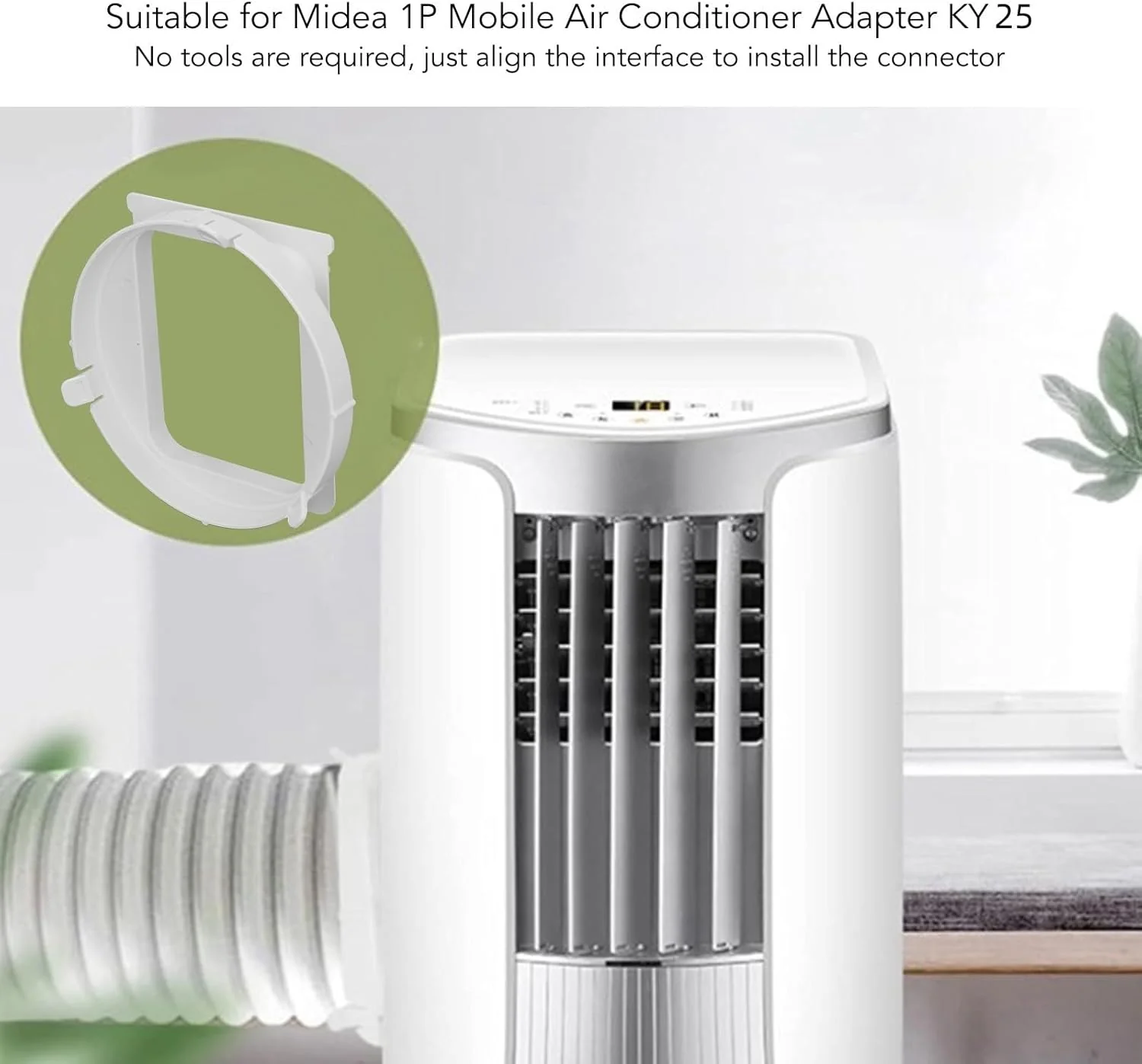 TOPINCN Air Conditioner Exhaust Hose Connector Square Exhaust