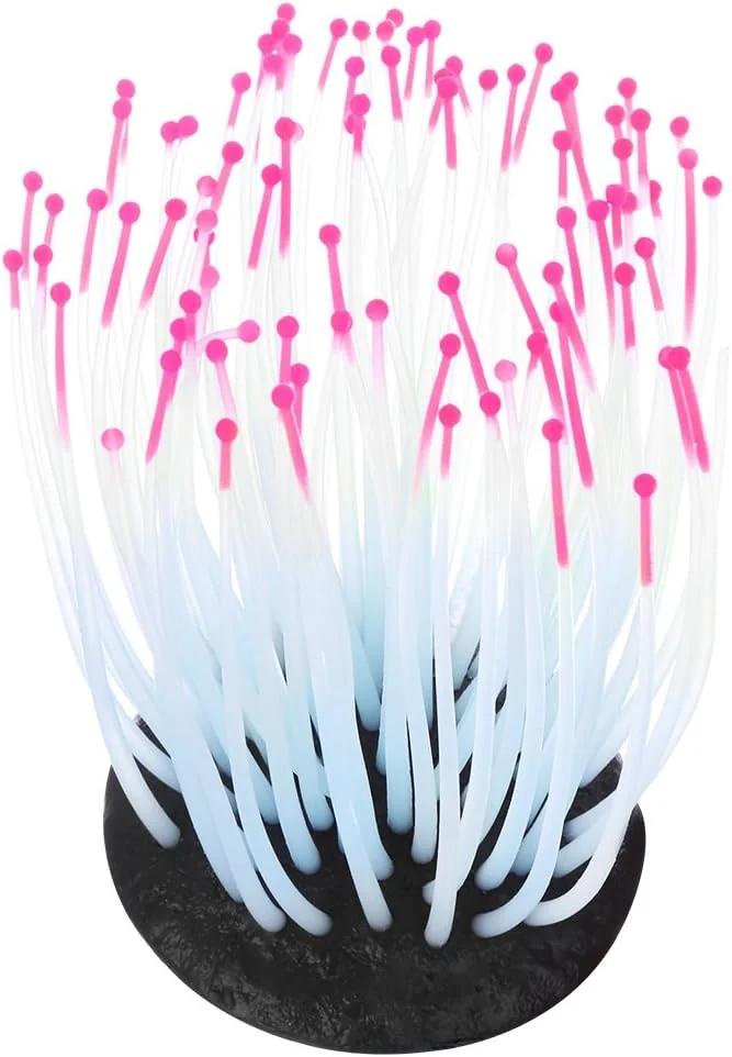 TOPINCN Aquarium Artificial Fluorescent Coral, Fish Night Light