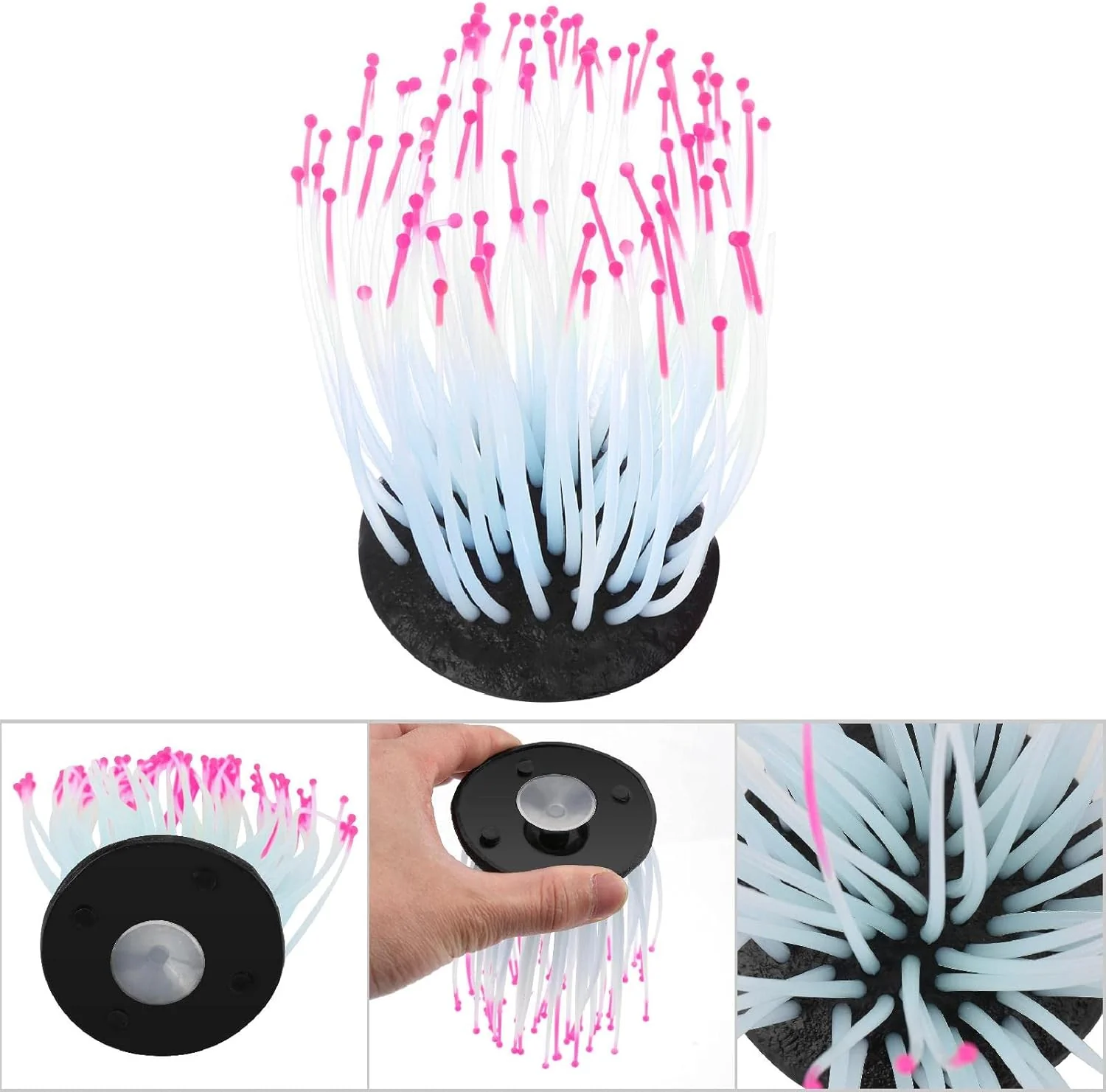 TOPINCN Aquarium Artificial Fluorescent Coral, Fish Night Light