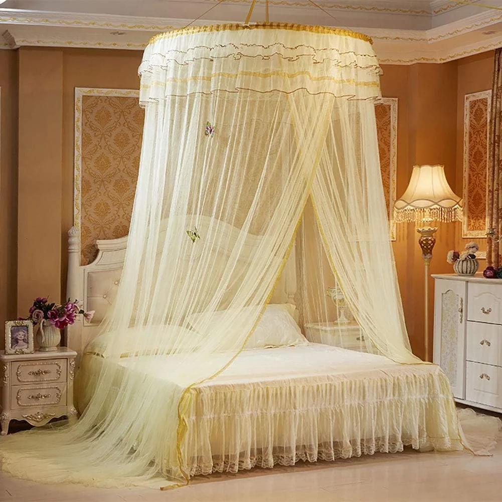 TOPINCN Bed Canopy, Canopy Bedding, 360 Degree Dome