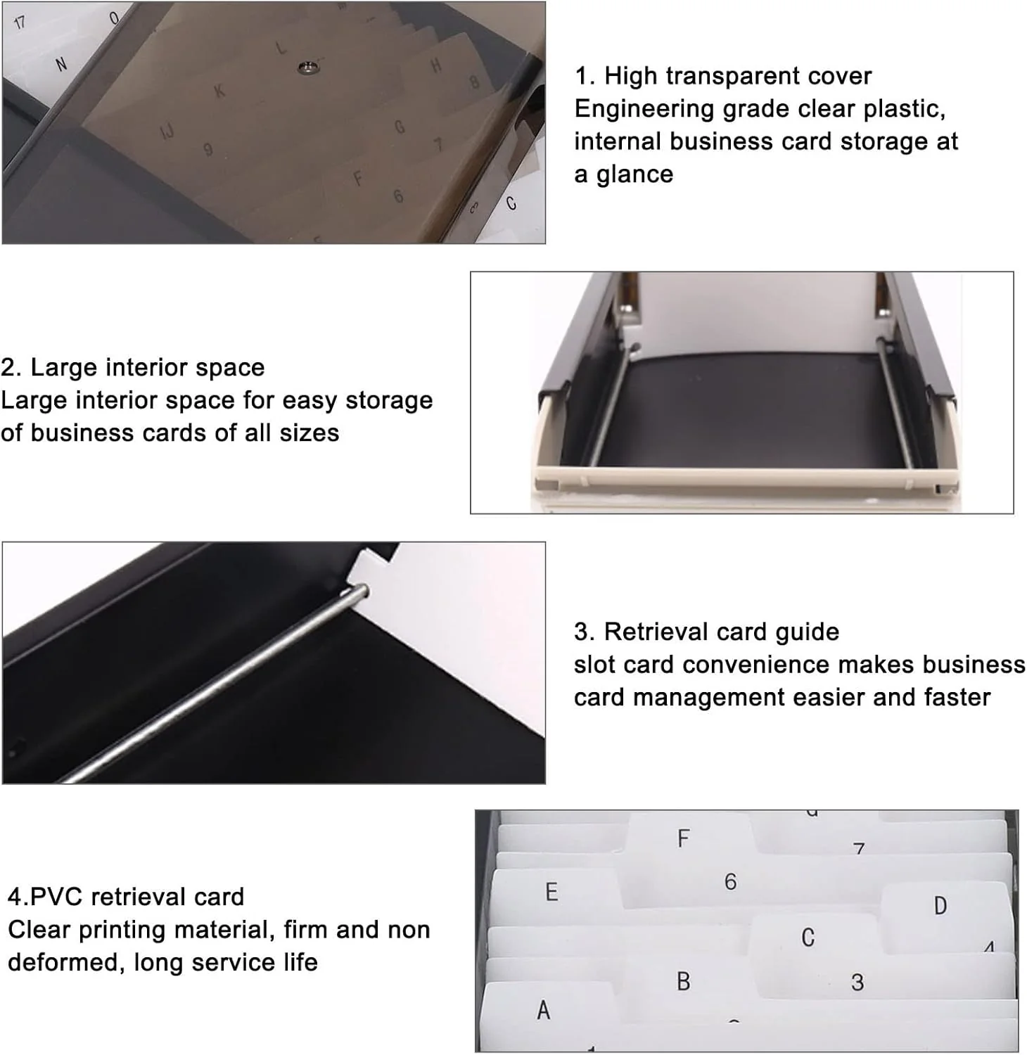 TOPINCN Business Card Holder for Desk, Business Card