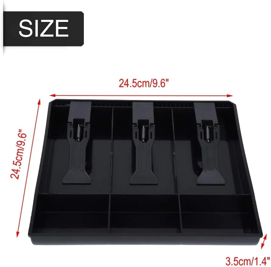 TOPINCN Cash Drawer Register Insert Tray Replacement Quality Plastic