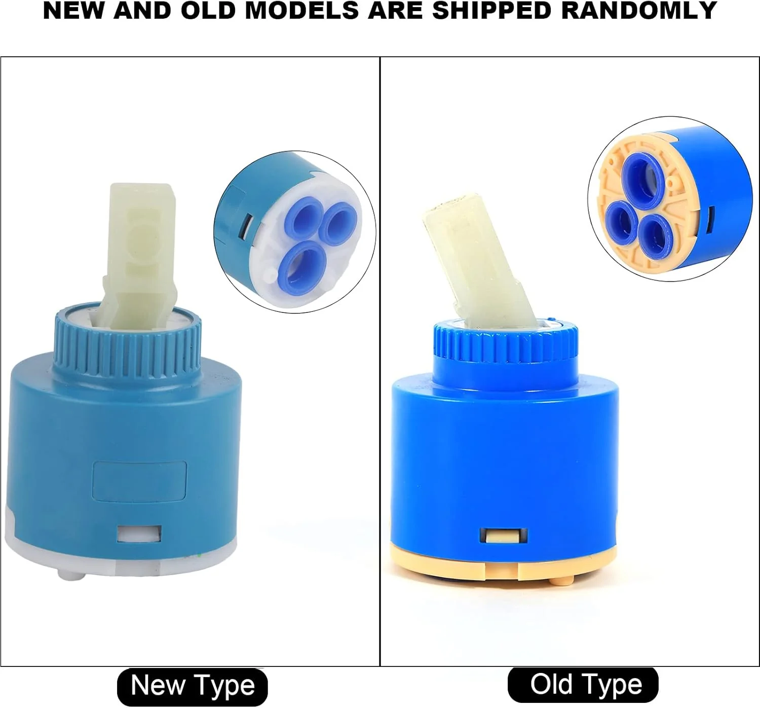 TOPINCN Ceramic Disc Cartridge TOPINCN 35/40mm Faucet Valve for