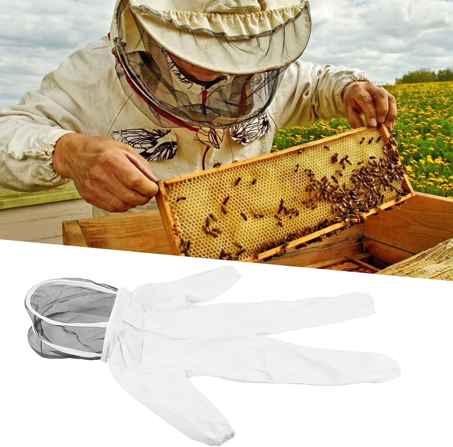 TOPINCN Children Bee Suit Beekeeping Suit Space Suit