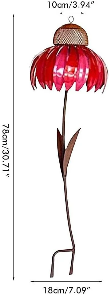 TOPINCN Coneflower Bird Feeder, Standing Bird Feeder Wild