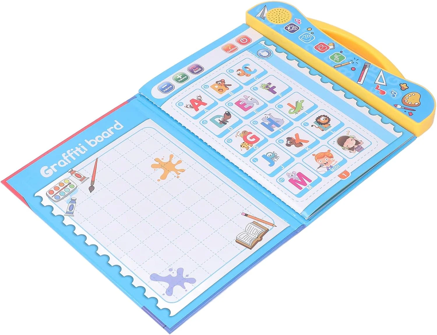 TOPINCN Educational Electronic Learning Book, Alphabet, Numbers, Vocabulary