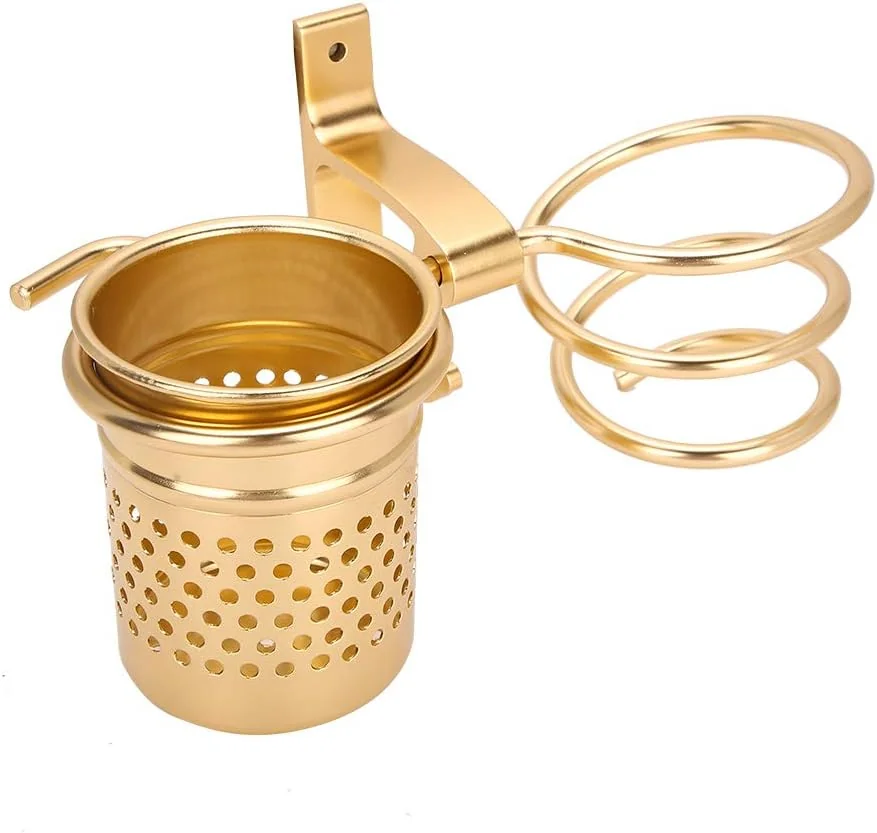 TOPINCN Hair Dryer Holder with Aluminum Storage Holder