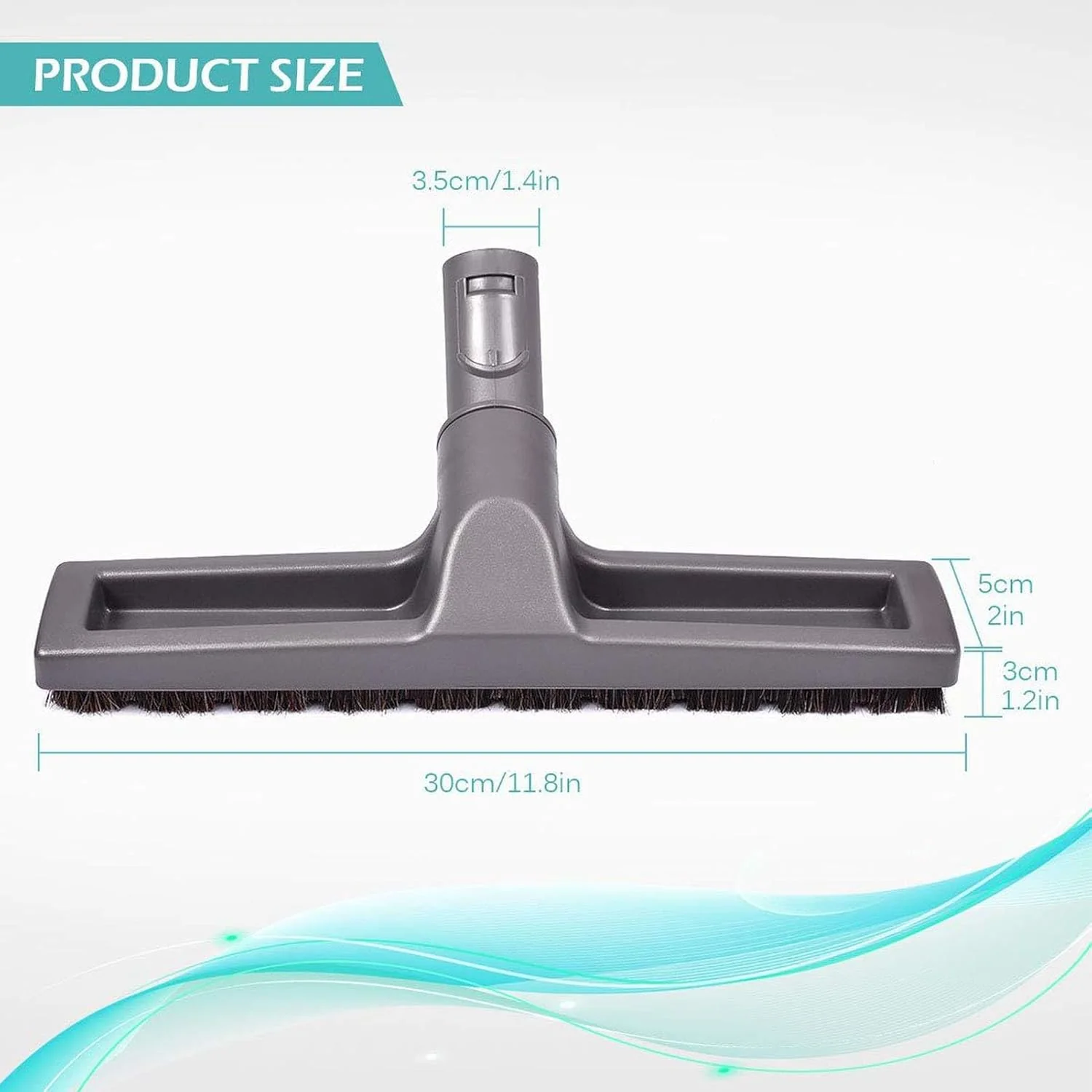 TOPINCN Horsehair Hardwood Floor Brush Vacuum Hardwood Floor