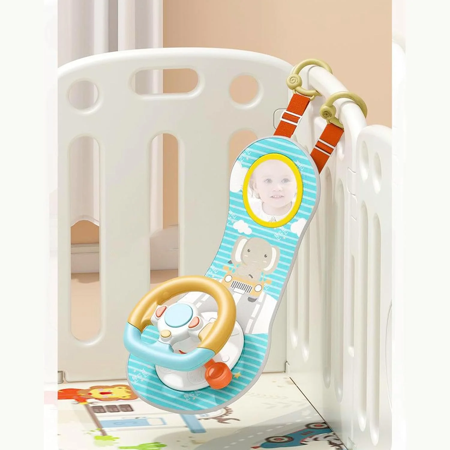 TOPINCN Infant Steering Wheel Toy Car Wheel Baby