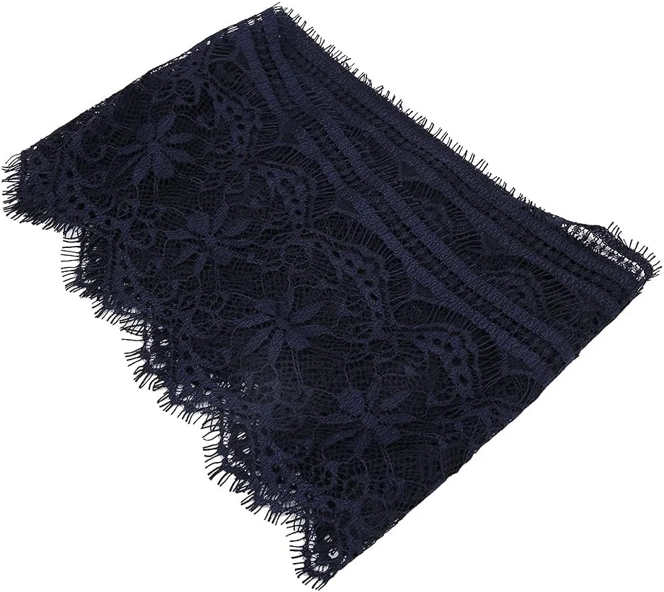 TOPINCN Lace Ribbon 14.5 cm Width Polyester Silk Clothing