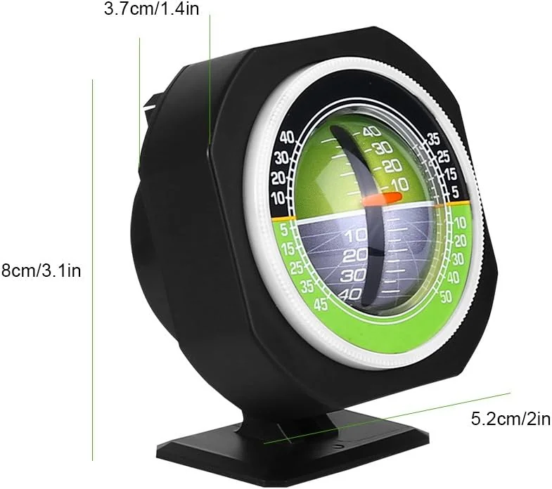 TOPINCN LED Car Inclinometer, Outdoor Slope Meter Tilt