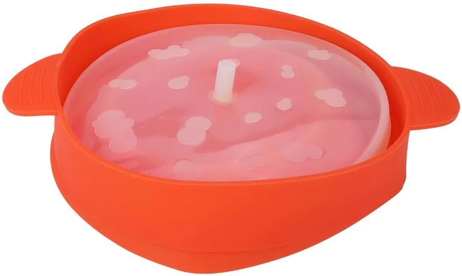 TOPINCN Microwave Popcorn Popper with Handle Lid Collapsible Silicone