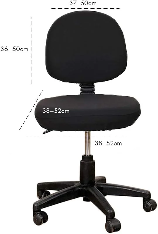 TOPINCN Office Computer Chair Covers, Split Stretchable Seat