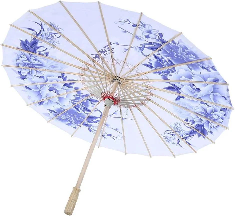 TOPINCN Oil Paper Umbrella Women Handmade Rainproof Handmade