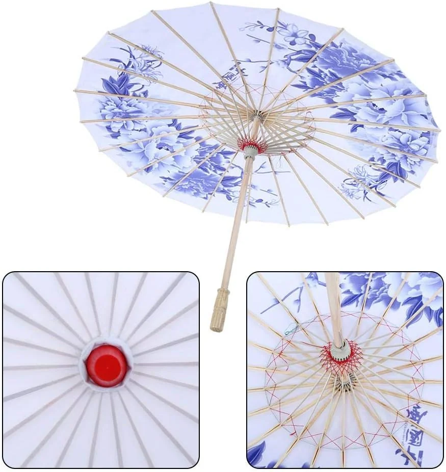 TOPINCN Oil Paper Umbrella Women Handmade Rainproof Handmade