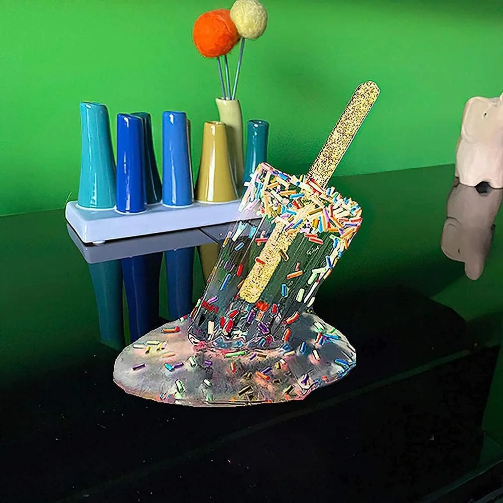 TOPINCN Popsicle Decoration, Melting Ice Cream Statues Summer