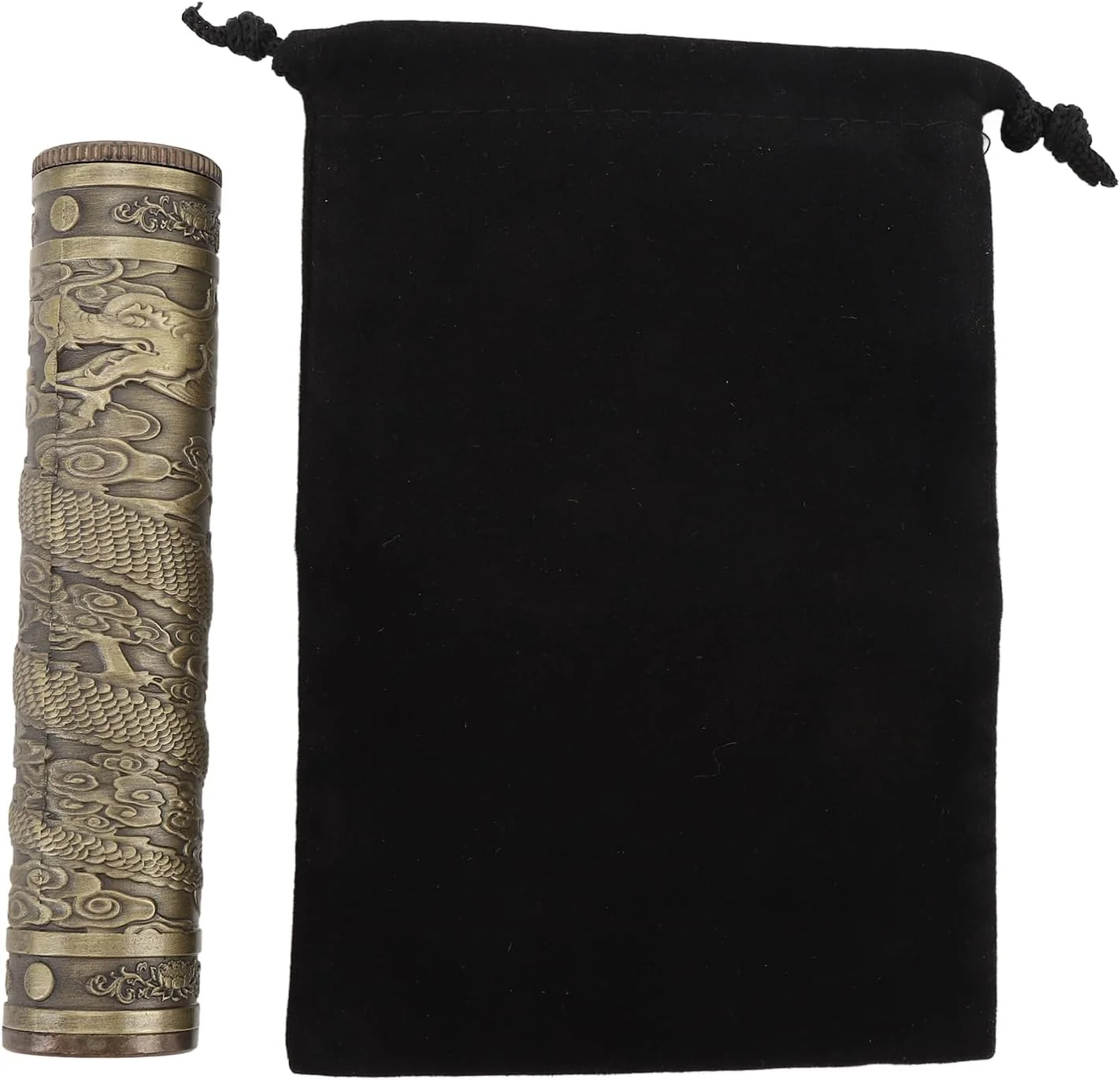 TOPINCN Portable Metal Tube Container, Metal Tube Container