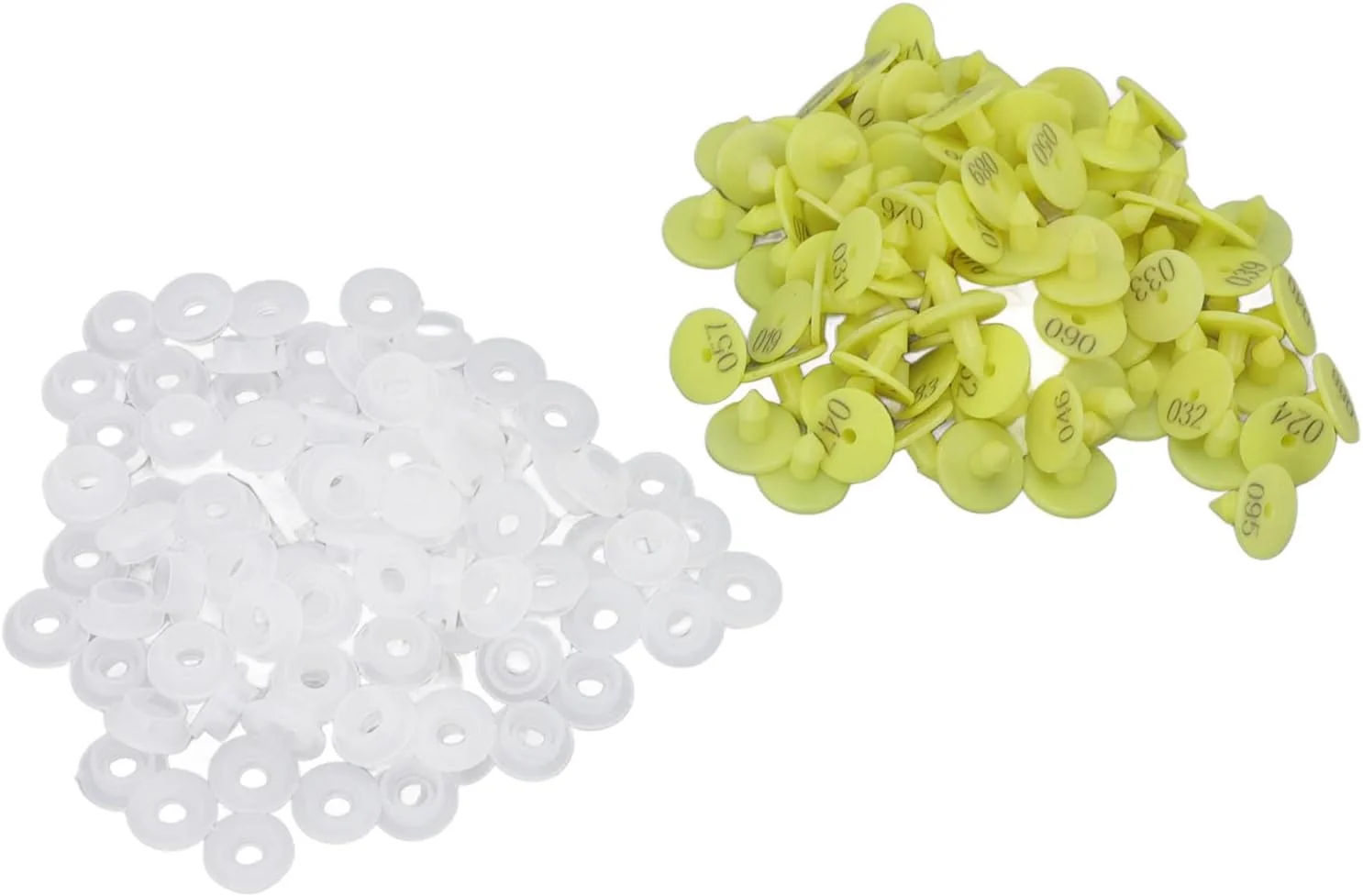 TOPINCN Rabbits Ear PP 001-100 Number Livestock Animal Tag