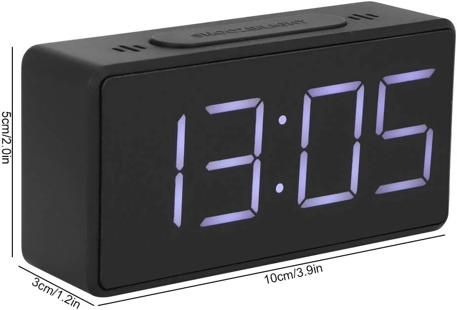 TOPINCN Simple Electronic Clock LED Bedside Alarm Clock
