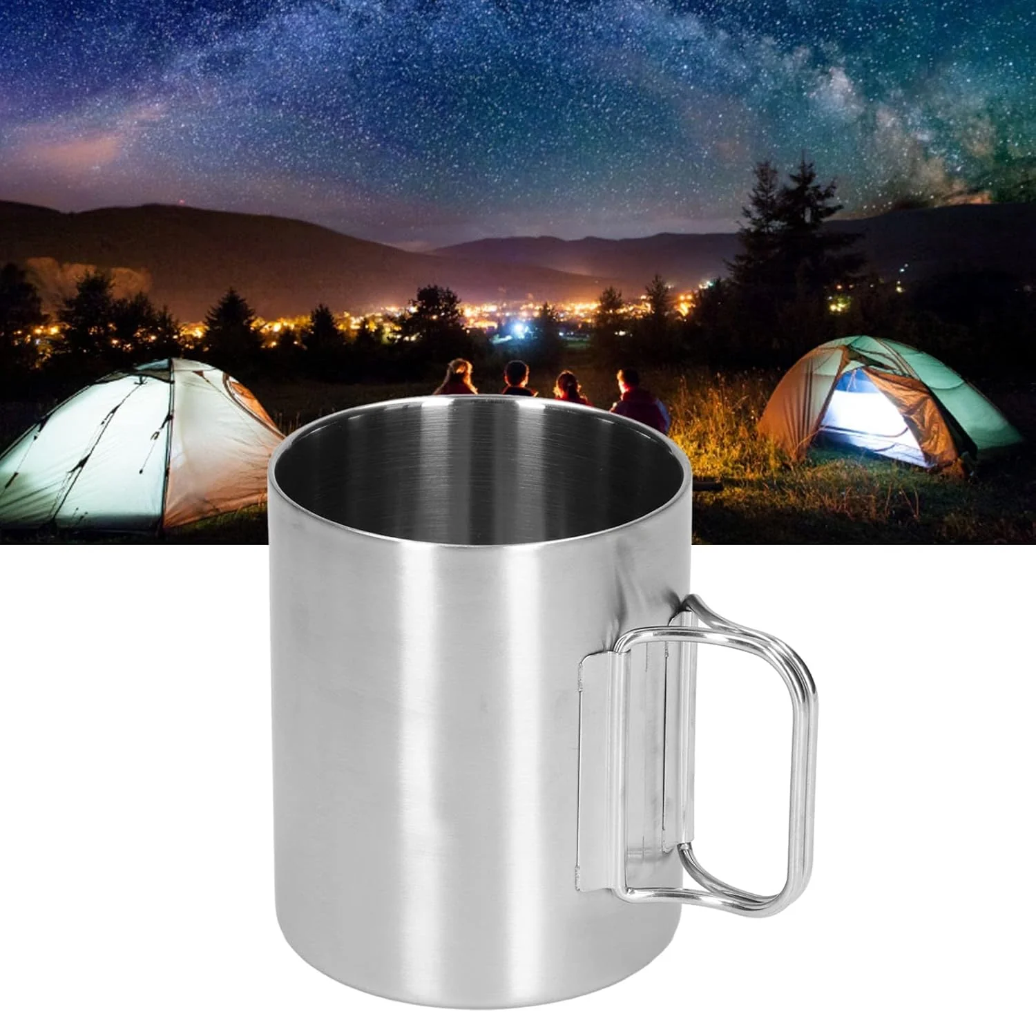 TOPINCN Stainless Steel Cup, Stainless Steel Coffee Mug