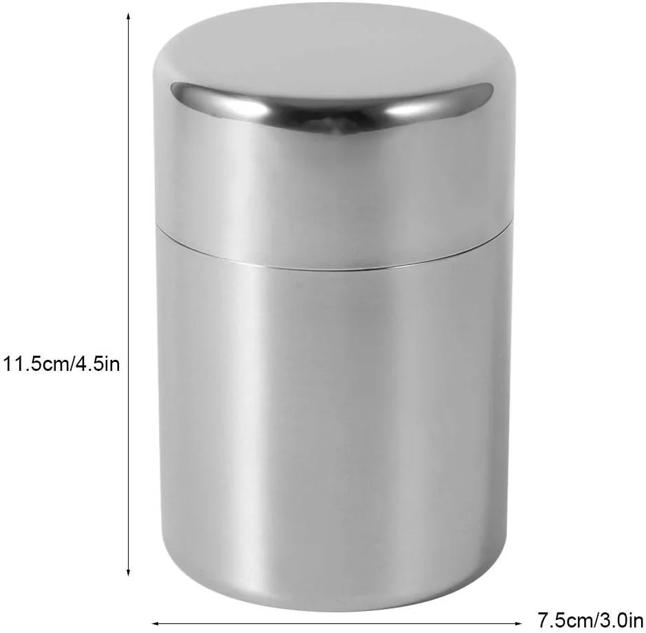 TOPINCN Stainless Steel Tea Storage Container, 304 Grade