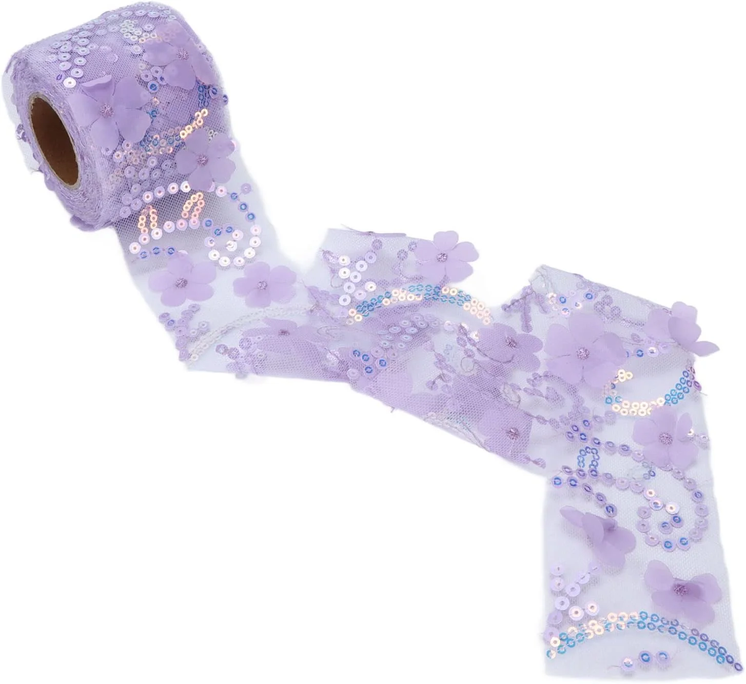 TOPINCN Tulle Fabric 6Cm Roll Polyester DIY Hair Accessories