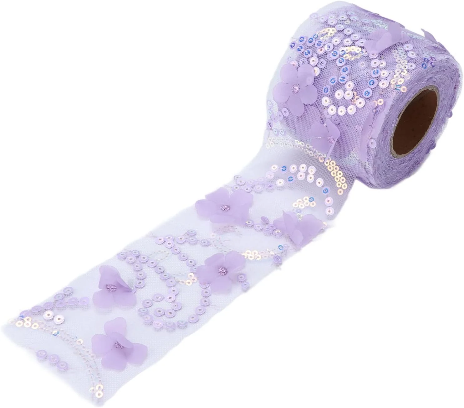 TOPINCN Tulle Fabric 6Cm Roll Polyester DIY Hair Accessories