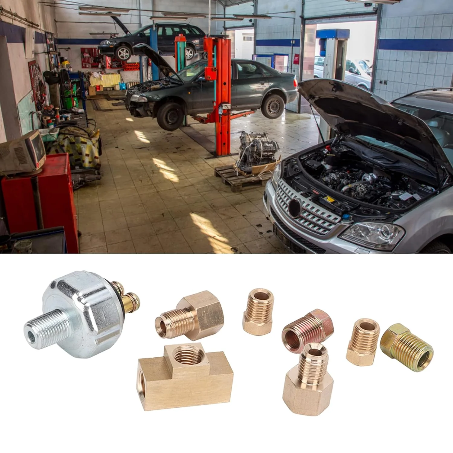 TOPINCN Universal Hydraulic Pressure Brake Light Switch Kit