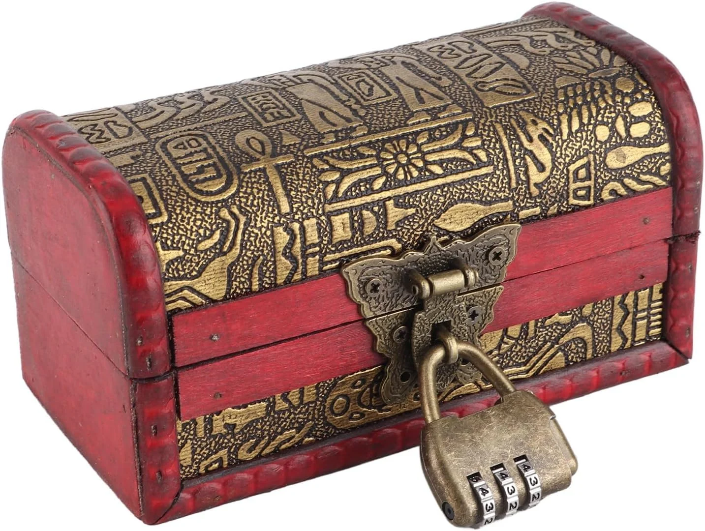 TOPINCN Vintage Woman Jewelry Box, Retro Wooden Box